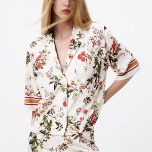 Zara Floral Print Blouse